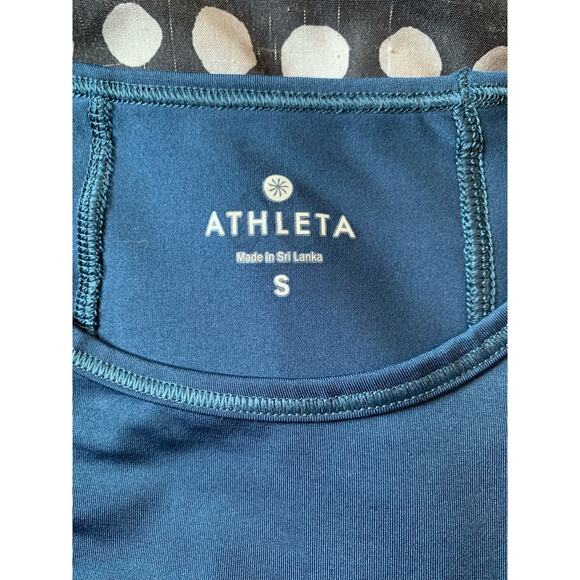 Athleta dark blue sculptek long sleeve athletic shirt - Picture 3 of 3